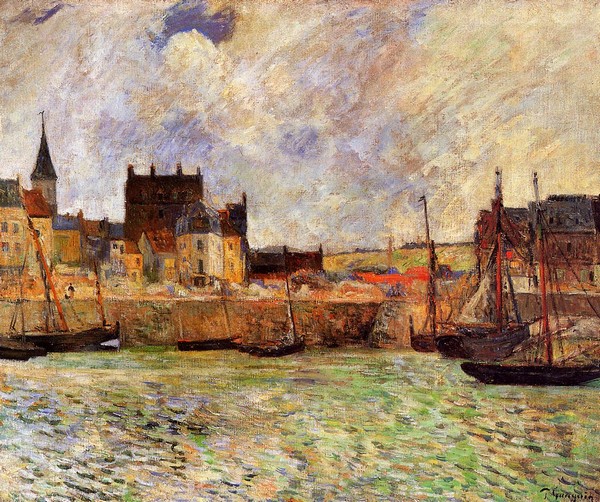 The Port, Dieppe - Paul Gauguin Painting